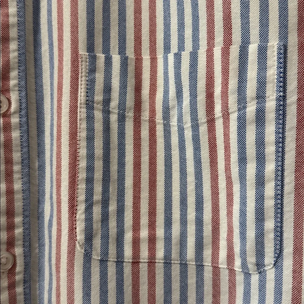 J Crew Flex Oxford Button Down Cotton Shirt Slim Fit - Pink / Blue / White